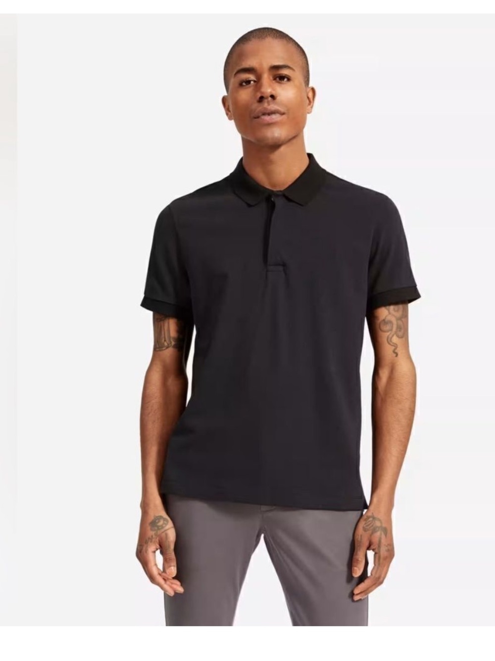 Lululemon Evolution Black Short Sleeve Performance Golf Polo Shirt Mens Size L